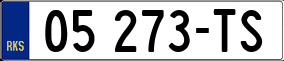 Trailer License Plate